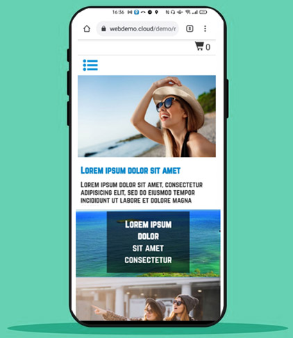 versione mobile sito agenzie viaggi e tour operator